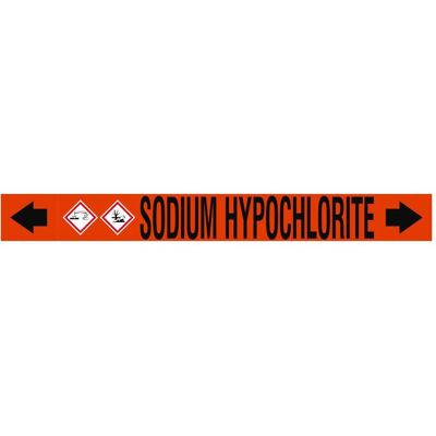 Brady, Zubehör Sanitärinstallation, ASME - Rohrmarkierer - Sodium Hypochlorite Brady, Zubehör Sanitärinstallation, ASME - Rohrmarkierer - Sodium Hypochlorite