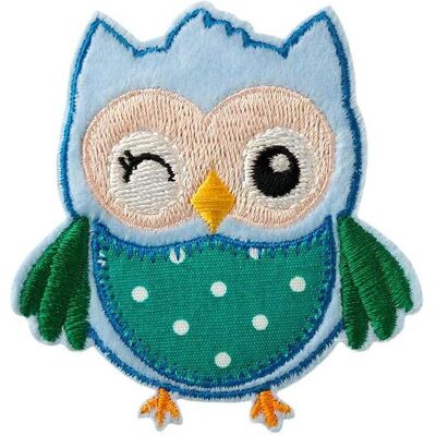 Mono Quick Eule, Applikationen, Blau Mono Quick Eule, Applikationen, Blau