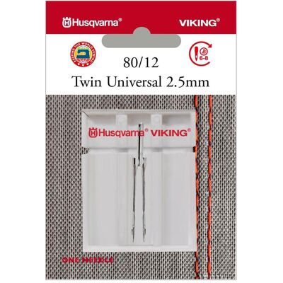 Husqvarna Zwillingsnadel 80/12, Breite 2,5 mm, Nadel Husqvarna Zwillingsnadel 80/12, Breite 2,5 mm, Nadel
