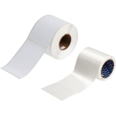 Brady, Etikettenrolle, Set mit Vinyletikett und Schutzlaminat für J2000 Drucker - 109,98 x 74,93 mm (82.55 mm) Brady, Etikettenrolle, Set mit Vinyletikett und Schutzlaminat für J2000 Drucker - 109,98 x 74,93 mm (82.55 mm)