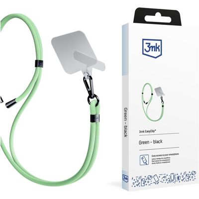 3MK EasyClip Green (black) Smycz do telefonu, Weiteres Smartphone Zubehör, Schwarz, Grün 3MK EasyClip Green (black) Smycz do telefonu, Weiteres Smartphone Zubehör, Schwarz, Grün