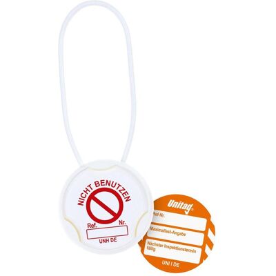 Brady, Sicherheitskennzeichnung, UNI-DE-PK-UNI-I-OR, Unitag Set, Paket mit 20 Unitaghaltern (Rot auf Weiss), 20 Unitag Einstec Brady, Sicherheitskennzeichnung, UNI-DE-PK-UNI-I-OR, Unitag Set, Paket mit 20 Unitaghaltern (Rot auf Weiss), 20 Unitag Einstec