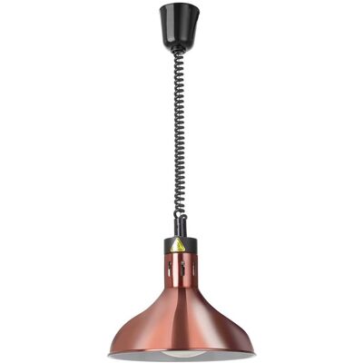 Hendi Höhenverstellbare Wärmelampe, glockenförmig,, Kupfer, 230V/250W, Ø295x(H)207mm, Speisewärmer, Kupfer Hendi Höhenverstellbare Wärmelampe, glockenförmig,, Kupfer, 230V/250W, Ø295x(H)207mm, Speisewärmer, Kupfer