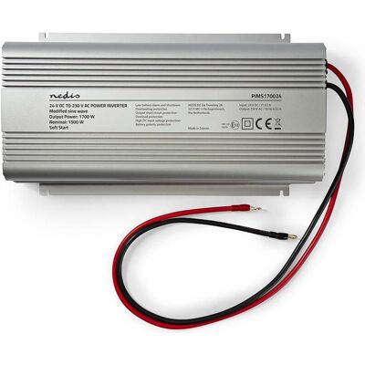 Nedis, Spannungswandler, Power Inverter änderte Sinus-Wellen Eingangsspannung: 24 V DC Geräteausgangsanschluss: 2 Nedis, Spannungswandler, Power Inverter änderte Sinus-Wellen Eingangsspannung: 24 V DC Geräteausgangsanschluss: 2