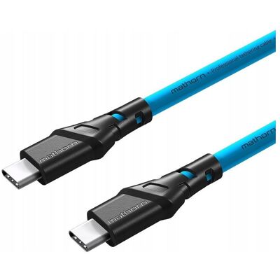 C2G Kabel USB USB-C - USB-C 5 m Niebieski (MTC-510) (5 m), USB Kabel C2G Kabel USB USB-C - USB-C 5 m Niebieski (MTC-510) (5 m), USB Kabel