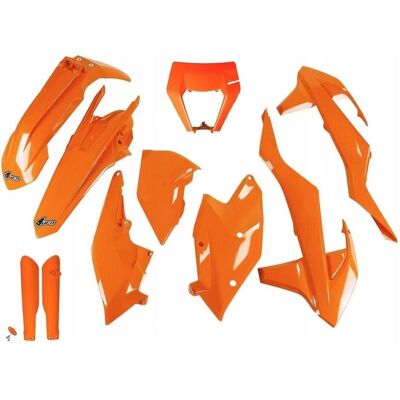 Ufo KTM EXC 2017-2019 Kunststoffset - Orange Ufo KTM EXC 2017-2019 Kunststoffset - Orange