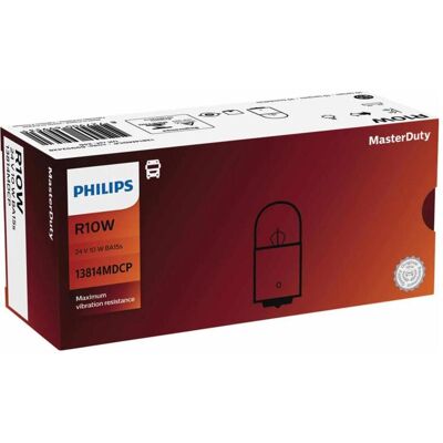 Philips Autolampe, 13814MDCP Innenbeleuchtung R10W MasterDuty (R10W) Philips Autolampe, 13814MDCP Innenbeleuchtung R10W MasterDuty (R10W)