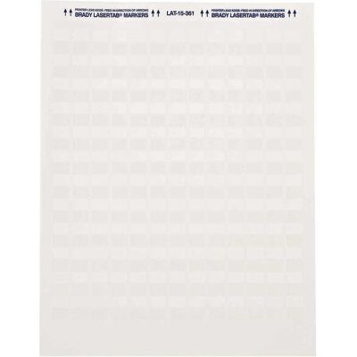 Brady, Etikettenrolle, LAT-17-361-2.5, selbstlaminierendes Polyester, Weiss/Transparent, 25.40 x 8.64(25.40) mm, per (25.40 mm) Brady, Etikettenrolle, LAT-17-361-2.5, selbstlaminierendes Polyester, Weiss/Transparent, 25.40 x 8.64(25.40) mm, per (25.40 mm)