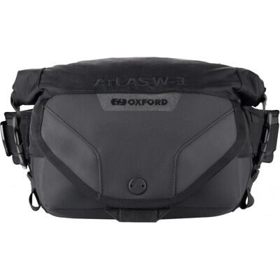 Oxford, Motorradgepäck, Atlas W-3 Bauchtasche Grau/Schwarz Oxford, Motorradgepäck, Atlas W-3 Bauchtasche Grau/Schwarz