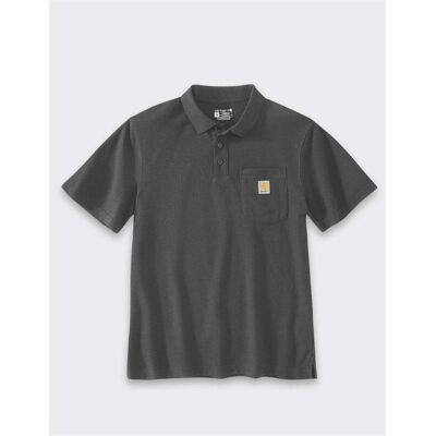 Carhartt, Arbeitsoberteil, Loses Poloshirt Carbon (S) Carhartt, Arbeitsoberteil, Loses Poloshirt Carbon (S)