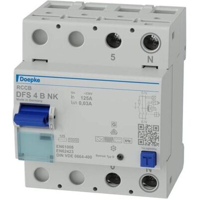 Doepke, Schutzschalter, DOEP DFS4 125-2/0,03-B NK Fehlerstromschutzschalter DFS4 2-pol. 125A 30mA Typ B Doepke, Schutzschalter, DOEP DFS4 125-2/0,03-B NK Fehlerstromschutzschalter DFS4 2-pol. 125A 30mA Typ B