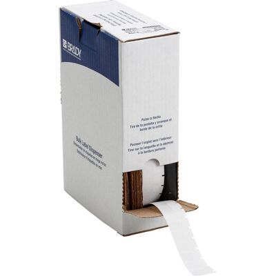 Brady, Etikettenrolle, BM-17-427, Vinyl, selbstlaminierend, Weiss/Transparent, matt, 12.70 x 9.53(25.40) mm, für Kab (33.32 mm) Brady, Etikettenrolle, BM-17-427, Vinyl, selbstlaminierend, Weiss/Transparent, matt, 12.70 x 9.53(25.40) mm, für Kab (33.32 mm)