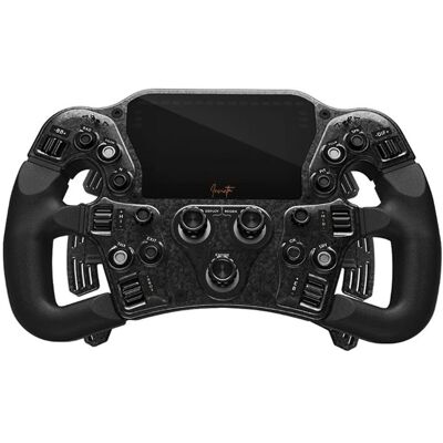 Asetek SimSports Invicta Formula Lenkrad, 4,3-Zoll-LCD, USB-C - Red on Black Edition, Gaming Controller, Schwarz, Rot Asetek SimSports Invicta Formula Lenkrad, 4,3-Zoll-LCD, USB-C - Red on Black Edition, Gaming Controller, Schwarz, Rot