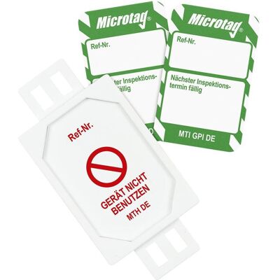 Brady, Sicherheitskennzeichnung, MIC-DE-PK-MTI-GPI-GN, Microtag Set, 20 x Microtag Halter, 20 x Microtag Einsteckschild (Wei Brady, Sicherheitskennzeichnung, MIC-DE-PK-MTI-GPI-GN, Microtag Set, 20 x Microtag Halter, 20 x Microtag Einsteckschild (Wei
