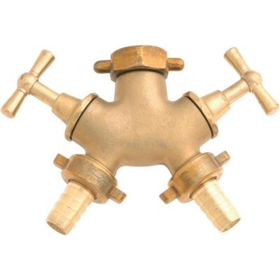 Geka Messing Zweiwegeventil - G 3/4 Zoll, 2 x 13mm Schläuche - Wasserversorgung Geka Messing Zweiwegeventil - G 3/4 Zoll, 2 x 13mm Schläuche - Wasserversorgung