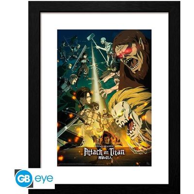 GB Eye Framed Poster Attack on Titan : Season 4 key art 3, Weiteres Gaming Zubehör GB Eye Framed Poster Attack on Titan : Season 4 key art 3, Weiteres Gaming Zubehör