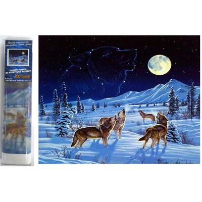Norimpex Diamant-Gemälde Wolfsrudel 30x40cm Norimpex Diamant-Gemälde Wolfsrudel 30x40cm