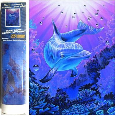 Norimpex Diamant Gemälde Delphin 30x40cm Norimpex Diamant Gemälde Delphin 30x40cm