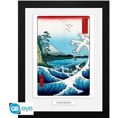 GB Eye, Bilder, HIROSHIGE – Gerahmter Druck „Das Meer bei Satta“ (30x40) x2 (30 x 40 cm) GB Eye, Bilder, HIROSHIGE – Gerahmter Druck „Das Meer bei Satta“ (30x40) x2 (30 x 40 cm)