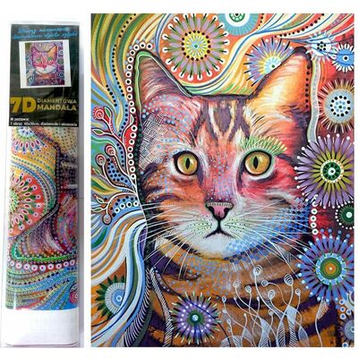 Norimpex Diamant Gemälde 7D Erstaunte Katze 30x40cm Norimpex Diamant Gemälde 7D Erstaunte Katze 30x40cm