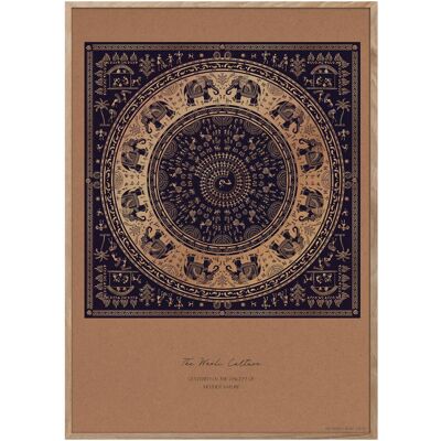 ChiCura, Bilder, The Warli Culture Poster (100 x 140 cm) ChiCura, Bilder, The Warli Culture Poster (100 x 140 cm)