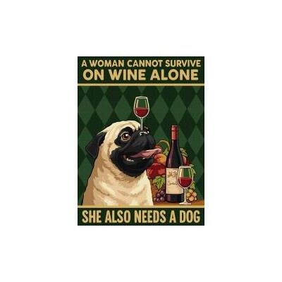 Ideyka Malen nach Zahlen - Poster, Wein und Hund 30x40 Ideyka Malen nach Zahlen - Poster, Wein und Hund 30x40