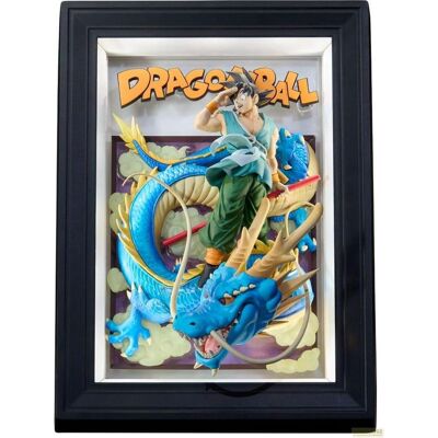 Bandai Dragon Ball Z Tamashii Art 3D Relief-Bild Son Goku & Dragon 27 cm Bandai Dragon Ball Z Tamashii Art 3D Relief-Bild Son Goku & Dragon 27 cm