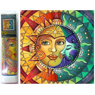 Norimpex Diamant Gemälde 7D Mond und Sonne 30x30cm Norimpex Diamant Gemälde 7D Mond und Sonne 30x30cm