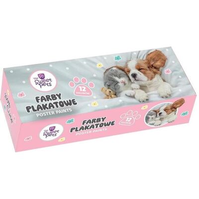 Beniamin, Künstlerfarbe + Bastelfarbe, Das Poster „Sweet Pets“ malt 20 ml in 12 Farben (20 ml) Beniamin, Künstlerfarbe + Bastelfarbe, Das Poster „Sweet Pets“ malt 20 ml in 12 Farben (20 ml)