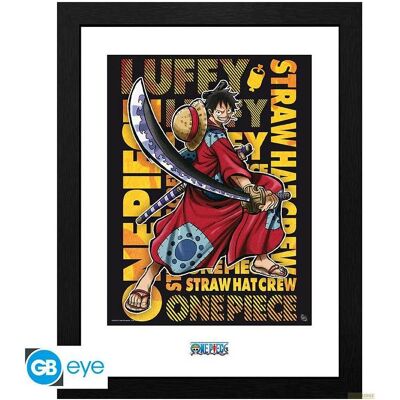 GB Eye, Bilder, Framed Poster One Piece : Luffy in Wano Artwork (36 x 4 cm) GB Eye, Bilder, Framed Poster One Piece : Luffy in Wano Artwork (36 x 4 cm)
