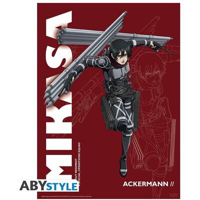 GB Eye, Bilder, Poster Attack on Titan : Season 4 Mikasa (52x38) (52 x 38 cm) GB Eye, Bilder, Poster Attack on Titan : Season 4 Mikasa (52x38) (52 x 38 cm)