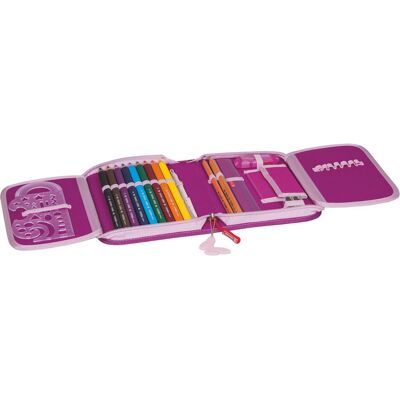 Brunnen, Etui, Federmäppchen „Schmetterlinge“ 2 Klappe(n), pink/rosa Brunnen, Etui, Federmäppchen „Schmetterlinge“ 2 Klappe(n), pink/rosa