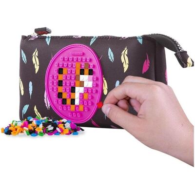 Cass, Etui, Cass-Federmäppchen Federmäppchen aus Neopren mit Reissverschluss und pinkfarbenem Einsatz Cass, Etui, Cass-Federmäppchen Federmäppchen aus Neopren mit Reissverschluss und pinkfarbenem Einsatz