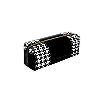 Beniamin, Etui, Federmäppchen in Schwarz-Weiss mit Hahnentrittmuster Beniamin, Etui, Federmäppchen in Schwarz-Weiss mit Hahnentrittmuster