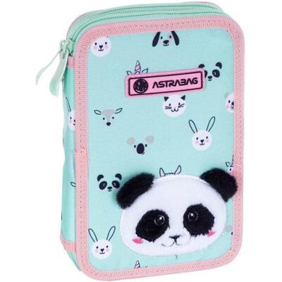 Astra, Etui, Doppeltes Federmäppchen mit Teddy Panda ASTRA-Zubehör Astra, Etui, Doppeltes Federmäppchen mit Teddy Panda ASTRA-Zubehör