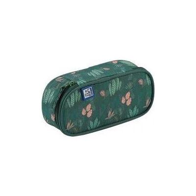 Oxford, Etui, Kinder Federmäppchen mit Klappe grün Oxford, Etui, Kinder Federmäppchen mit Klappe grün