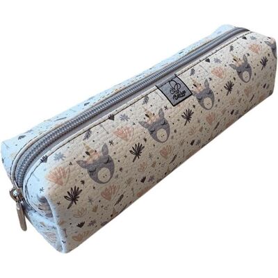BEE, Etui, Federmäppchen Einhorn-Rechteck-Federmäppchen BEE, Etui, Federmäppchen Einhorn-Rechteck-Federmäppchen