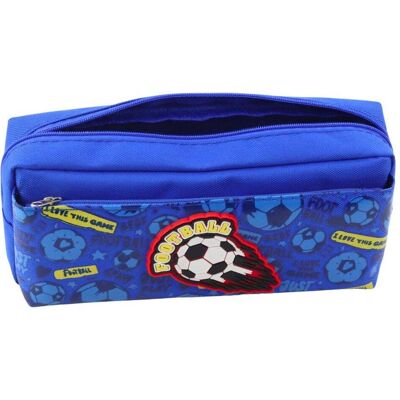 Lean Toys, Etui, Schul-Organizer-Federmäppchen mit Fussball-Blau Lean Toys, Etui, Schul-Organizer-Federmäppchen mit Fussball-Blau