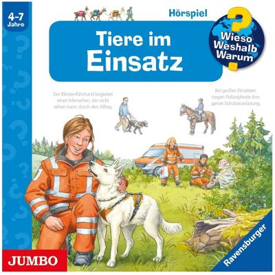 Jumbo WiesoWeshalbWarum - Tiere im Einsatz, Hörbücher Jumbo WiesoWeshalbWarum - Tiere im Einsatz, Hörbücher