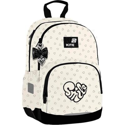 Kite, Kindergartentasche, School backpack K26-585M-2, white col., 29x14x40 cm Kite, Kindergartentasche, School backpack K26-585M-2, white col., 29x14x40 cm