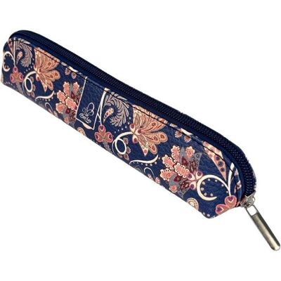 BEE, Etui, Federmäppchen Bee-bee Mini Federmäppchen Paisley Flowers blau BEE, Etui, Federmäppchen Bee-bee Mini Federmäppchen Paisley Flowers blau