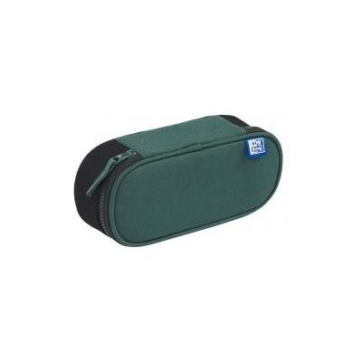 Oxford, Etui, Funky Federmäppchen mit Klappe in Grün und Schwarz Oxford, Etui, Funky Federmäppchen mit Klappe in Grün und Schwarz