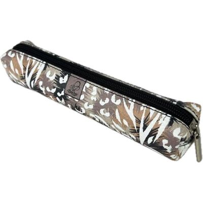 Bee-bee, Etui, Rechteckiges Mini-Federmäppchen mit Leopardenmuster Bee-bee, Etui, Rechteckiges Mini-Federmäppchen mit Leopardenmuster
