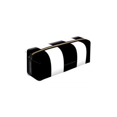 Beniamin, Etui, Federmäppchen mit schwarzen und weissen Streifen Beniamin, Etui, Federmäppchen mit schwarzen und weissen Streifen
