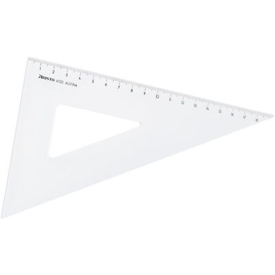 Aristo Lineal, Dreieck 60 Grad Acryl 226mm transparent (22.60 cm) Aristo Lineal, Dreieck 60 Grad Acryl 226mm transparent (22.60 cm)