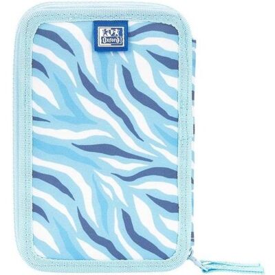Oxford, Etui, Kinder Federmäppchen mit 2 Fächern blau Oxford, Etui, Kinder Federmäppchen mit 2 Fächern blau