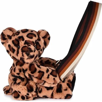 Doudou et Compagnie, Kindergartentasche, Umhängetasche Leoparden-Bär Doudou et Compagnie, Kindergartentasche, Umhängetasche Leoparden-Bär