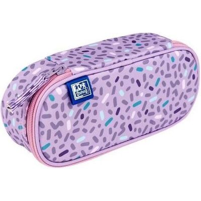 Oxford, Etui, Kinder Federmäppchen mit Klappe lila Oxford, Etui, Kinder Federmäppchen mit Klappe lila