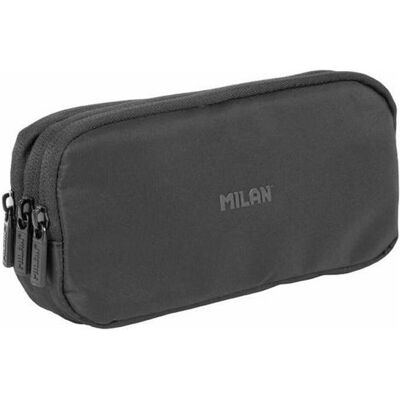 Milan, Etui, 3-zip case, shadow series, black Milan, Etui, 3-zip case, shadow series, black