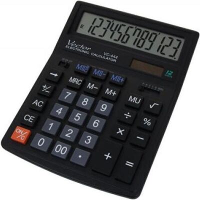 Vector, Taschenrechner, Calculator (KAV VC-444) (Batteriebetrieb) Vector, Taschenrechner, Calculator (KAV VC-444) (Batteriebetrieb)